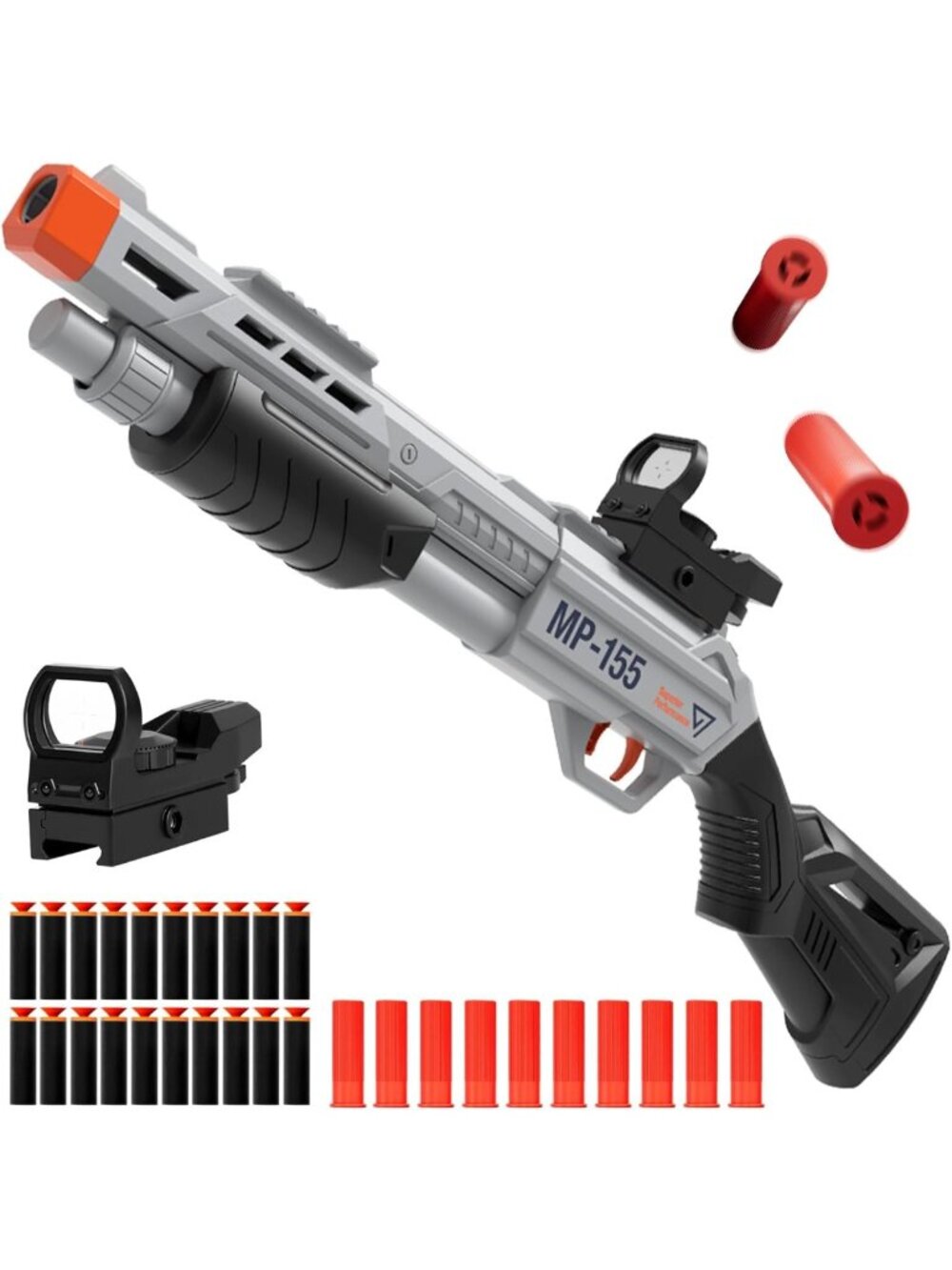 Foam Blaster Toy Gun with Shell Ejecting Action - 40 Soft Bullets Included
